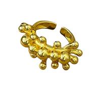 Obotsnoi Anelli con perline in metallo, dimensioni regolabili, eleganti accessori per le dita, accessori minimalisti, look hoop, One Size, come descritto, come descritto