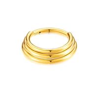 Obotsnoi Anelli da naso alla moda per trendsetter alla moda con design a campane a più strati in lega robusta design a strati unici, 10mm, come descritto, come descritto