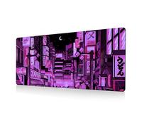 Obotsnoi Anime Gaming Pad City Extended Large Desk Mat Big Pad Base in gomma antiscivolo Cucito Bordo Lungo Scrivania Gaming
