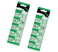 Obotsnoi Batterie a bottone AG11 LR721, 10/20 pezzi, per una facile installazione in piccoli dispositivi elettronici quotidiani ad alta capacità