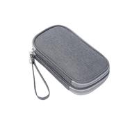 Obotsnoi Borsa organizer portatile per elettronica dal design moderno, a doppio strato, impermeabile, per uso alla moda e funzionale, custodia per il trasporto a mano, grigio, S, Bellezza di massa