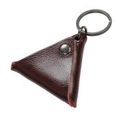 Obotsnoi Borsa per raccogliere plettro per chitarra, triangolare, organizer multifunzione, custodia per plettri per chitarra, Marrone scuro