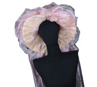 Obotsnoi Cappello fascinator da donna con grandi nuvole esagerate per corse di cavalli e giochi di ruolo, accessorio per matrimoni, A, Taglia unica