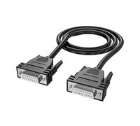 Obotsnoi Cavo DB15 1.5M DB15 Femmina Maschio Cavo di Estensione Doppio Schermato Metallo Treccia Filo di Alluminio Per Trasferimento Dati Stabile
