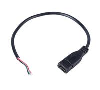 Obotsnoi Cavo di alimentazione USB femmina cavo di ricarica connettore 4 pin USB riparazione cavo di saldatura tipo filo 25 cm 1 m 2 m