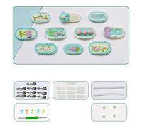 Obotsnoi Clip Per Capelli All'uncinetto Fatto A Mano Kit Fai Da Te- Barrette A Maglia Accessori Le Bambine Barre Fatte Fatte A Mano Bambine