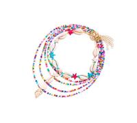 Obotsnoi Collana regolabile con conchiglie da spiaggia per le donne catena del collo multistrato accessori moda gioielli delicati sulla pelle collana girocollo regolabile, Misura unica, come descritto