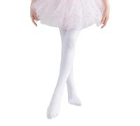 Obotsnoi Collant da danza vellutati per bambini, tecnologia a prova di strappo, morbido e caldo, collant da balletto bianco per ragazze comfort quotidiano morbido velluto collant per bambini