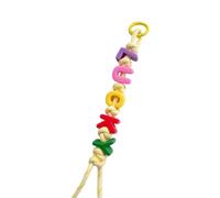 Obotsnoi Colorful Lettera Bead Bag Charm Design Individualizzato Borsa Pendente Appeso Per Dichiarazione Alla Moda Alla Moda E Stili Unici Lettera Colorata Bead Portachiavi