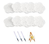 Obotsnoi Creativo Bubble Drawing Kit 10 Spugna Tela 3 Penne Attivato Acqua Puff Texture Progetto Artistico Per Bambini E Adulti Puff Popcorn Fornitura di Arte