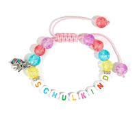 Obotsnoi Creativo Lettera Bead Con/senza Ciondolo Dettaglio Acrilico Design Wristlet Per Adolescenti Accessori Quotidiani Confortevole Ragazze Wristlet, Misura unica, come descritto