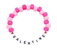 Obotsnoi Creativo Lettera Bead Con/senza Ciondolo Dettaglio Acrilico Design Wristlet Per Adolescenti Accessori Quotidiani Confortevole Ragazze Wristlet, Misura unica, come descritto