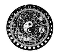 Obotsnoi Divinazioni Mat Simbolo Fase Lunare Altari Tarocchi Pad Carta Astrologia Pendoli Grafico Mat Per Divinazioni Energia Guarire Stregoneria Forniture Decorazione Scrivania