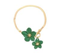 Obotsnoi Elegante catena alla caviglia floreale Disegni regolabili per le donne Materiali confortevoli per la spiaggia Outfit gioielli accessorio lega fiore caviglia, Misura unica, come descritto