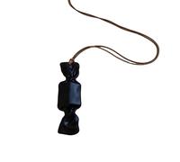 Obotsnoi Elegante collana lunga con ciondolo in resina a forma di caramella, accessorio per attività quotidiane e feste, per migliorare la fiducia in se stessi, Medio, come descritto, come descritto