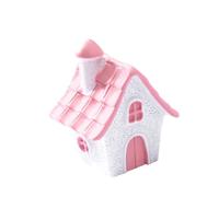 Obotsnoi Figura della casa dei cartoni animati Piccole miniature funghi giardino terrario decorazioni in resina pali artigianato paesaggistica scultura statue da giardino in resina