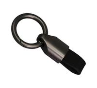 Obotsnoi Finitura opaca Genuine Leather Car Keychain Compact Design robusto Kirsite accessorio per chiavi auto elegante portachiavi per auto, A, Taglia unica