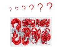 Obotsnoi Ganci in ferro resistenti industriali, multiuso, per casa, garage, organizzazione degli attrezzi e montaggio decorativo, facili da installare, ganci per l'organizzazione del bagno