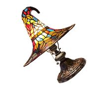 Obotsnoi Halloween Night Lights Witches Cappello Lampada Artigianale Resina Decori Misterioso Fascino Ambiente Si Illumina Halloween Forniture Per Il Partito