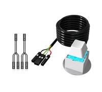 Obotsnoi Il cavo esterno ABS del pulsante di accensione del computer installa rapidamente la progettazione per il controllo da tavolo senza sforzo Pulsante di accensione di facile accesso