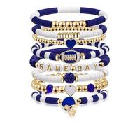 Obotsnoi Leggerezza accatastabile personalizzabile della costruzione 50g dell'argilla molle dei braccialetti di tema di calcio per gli atleti ed i regali sport flessibili dell'argilla molle, Misura