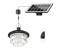 Obotsnoi Moda Solar Power Lampadario Luce Esterna Illuminazione Automatica Design Adatto per Terrazze Pathway Impermeabile Cristallo Luce Del Pendente