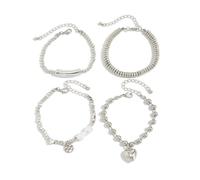 Obotsnoi Perline irregolari alla moda elasticizzate con perline a forma di cuore per un comodo utilizzo quotidiano