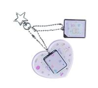 Obotsnoi Portachiavi da collezione per fan della musica popolare accessorio acrilico porta foto con carte estetiche retrò cartone animato portachiavi portachiavi portachiavi con foto abbinate, D