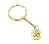 Obotsnoi Portachiavi multiuso versatile per chiavi dell'auto e borse con quattro foglie, quadrifogli e ferro di cavallo, portachiavi con ciondolo a forma di quadrifoglio, design a ferro di cavallo per