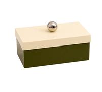 Obotsnoi Scatola di immagazzinaggio efficiente con elegante scatola con coperchio a sfera per l'organizzazione a casa o il lavoro contenitore portatile