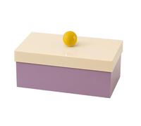 Obotsnoi Scatola di immagazzinaggio efficiente con elegante scatola con coperchio a sfera per l'organizzazione a casa o il lavoro contenitore portatile