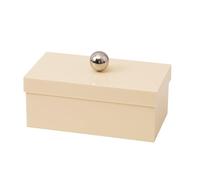 Obotsnoi Scatola di immagazzinaggio efficiente con elegante scatola con coperchio a sfera per l'organizzazione a casa o il lavoro contenitore portatile