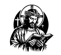 Obotsnoi Scultura artistica religiosa sacra in metallo da appendere alla parete minimalisti decorazioni per la casa per soggiorno ufficio ambiente spirituale Inspirational Religiosa Wall Art