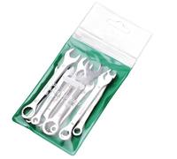 Obotsnoi Set di chiavi a doppia estremità aperta, in miniatura, 8/10 pezzi, per riparazioni domestiche e attrezzature esterne, kit di chiavi multiuso