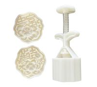 Obotsnoi Stampi per biscotti 3D con motivo floreale a pressione manuale, strumento di cottura per festival di metà autunno