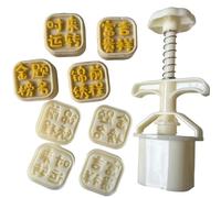Obotsnoi Stampo a pressione manuale per torte lunari in ABS unico tradizionale cinese pasticceria cottura dessert bakeware cucina accessorio da forno
