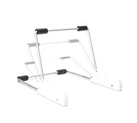 Obotsnoi Supporto per tablet in alluminio salvaspazio pieghevole e regolabile per casa, ufficio, viaggi, studio, lavoro e viaggi in metallo resistente