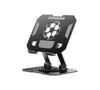 Obotsnoi Supporto regolabile a doppio asse con rotazione a 360 gradi, base pieghevole antiscivolo per tablet fino a 13 pollici portatile in acciaio al carbonio