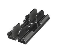 Obotsnoi Supporto verticale per computer portatile a 3 slot Supporto da tavolo Dock regolabile Risparmio di spazio per il raffreddamento del notebook da scrivania