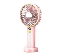 Obotsnoi Ventola di Raffreddamento Portatile Regolabile Display Digitale 6000mAh Piccola Texture per Uso di Viaggio Portatile per il Viaggio Esterno