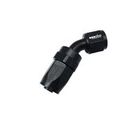 OBP RACCORDO FEMMINA AN6 45° GRADI PER TUBO BENZINA IN TRECCIA 8MM 9/16-18 SAE
