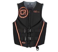 O'Brien USCGA - Gilet di salvataggio tradizionale in neoprene da donna, corallo, taglia M