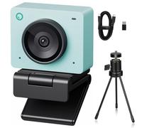 OBSBOT Meet 2 Ultra HD 4K Streaming Webcam, 1080p at 60 FPS- Grün | Videokonferenz Kamera mit KI Automatischem Bildausschnitt, USB-C, Dual Noise Reducing Mics, Ideal for Gaming or Streaming