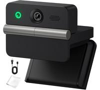 OBSBOT Meet Flip 4K PC Webcam Pieghevole, Sensore da 1/2", Inquadratura AI | Messa a Fuoco Automatica PDAF, HDR, Controllo Gestuale, Plug & Play, Modalità Bellezza, Fotocamera PC per Videoconferenze