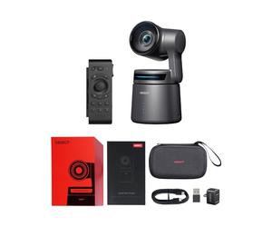 OBSBOT Tail Air Combo con Telecomando Intelligente, Telecamera AI Tracking PTZ con Supporto NDI, App Intelligente, Videocamera HDMI/USB-C/WiFi per Streaming, Chiesa, Sport, ecc.