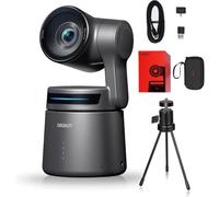 OBSBOT Tail Air NDI NH3 Attivato con Treppiede, 4K NDI PTZ Webcam Telecamera con Tracciamento AI, App Intelligente, Wireless HDMI/USB-C, Videocamera per Live Streaming/Chiesa/Sport, ecc.