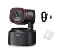OBSBOT Tiny 2 Lite, PTZ 4K Webcam 1080P@60fps HDR, PC fotocamera con zoom digitale 4X, tracciamento intelligente, microfono, sensore 1/2", controllo gestuale, autofocus, USB2.0, Plug & Play, per PC,