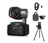 OBSBOT Tiny 2 - Webcam PTZ 4K alimentata AI, 1/1,5", CMOS 4X, messa a fuoco più veloce, USB 3.0, 10 volte più veloce, controllo vocale, con supporto da tavolo