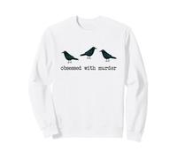 Obsessed with Murder Group of Crows Ravens Felpa