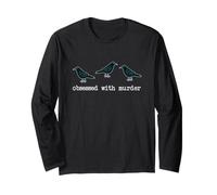Obsessed with Murder Group of Crows Ravens Maglia a Manica